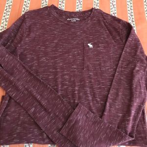 Abercrombie Boys long sleeve pocket shirt